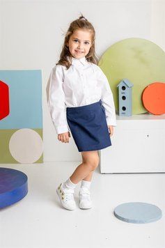 Сорочка поплінова для дівчинки ZEYLAND, колір білий, вік 11-12 років, зріст 152 см 8683169188882 фото